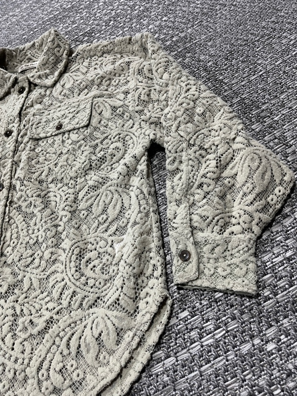 Free People | Oversized Lace Ruby Shacket - Picture 6 of 16